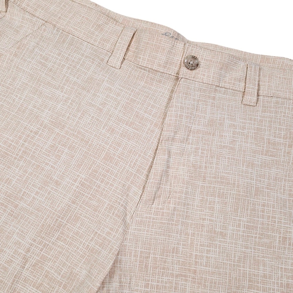 Eddie Bauer Travex Mens 40 Shorts Beige Crosshatch Stretch Performance 11107978 - Picture 2 of 9